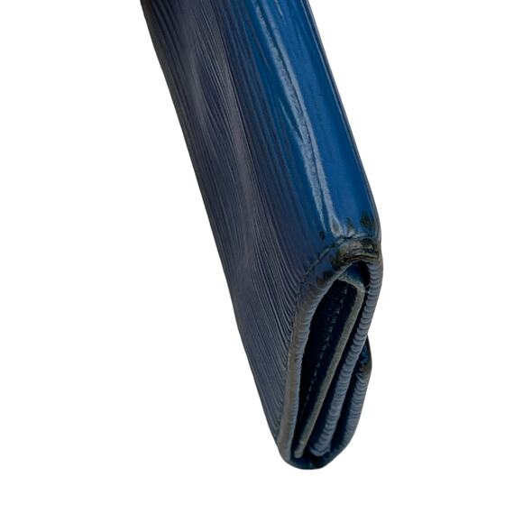 Louis Vuitton Epi Toledo Blue Viennois Wallet 1996 Made in Spain - Picture 12 of 15
